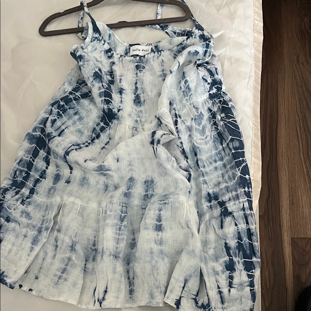 Blue Tie-Dye Sleeveles
